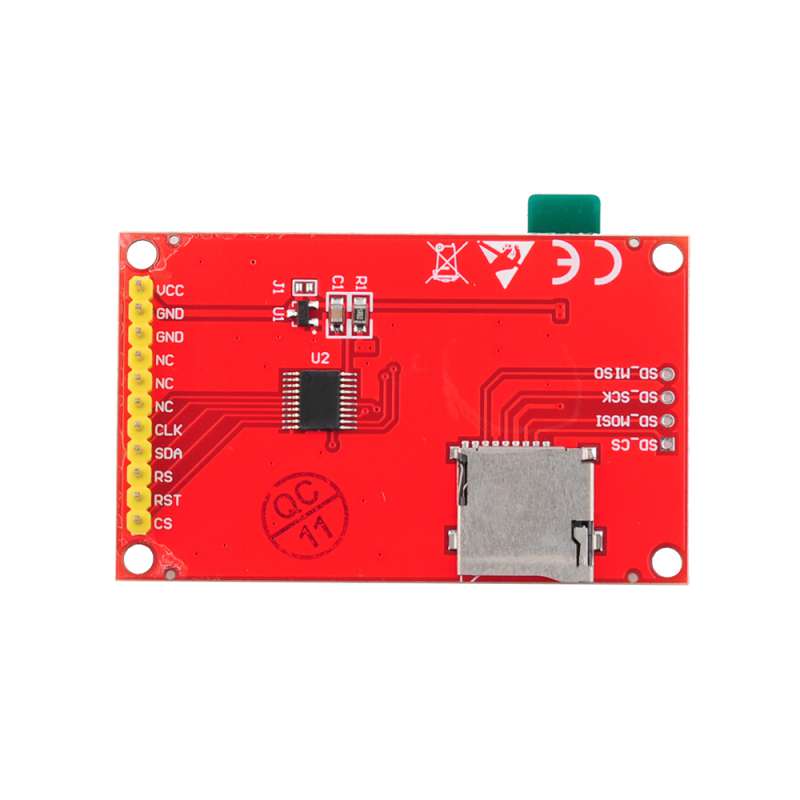 Montage type d’un écran TFT SPI 1.8 pouces connecté à une carte Arduino